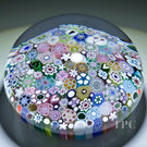 Damon MacNaught 2024 Magnum Glass Art Paperweight Closepack Complex Millefiori, Roses, silhouettes, Hearts & More