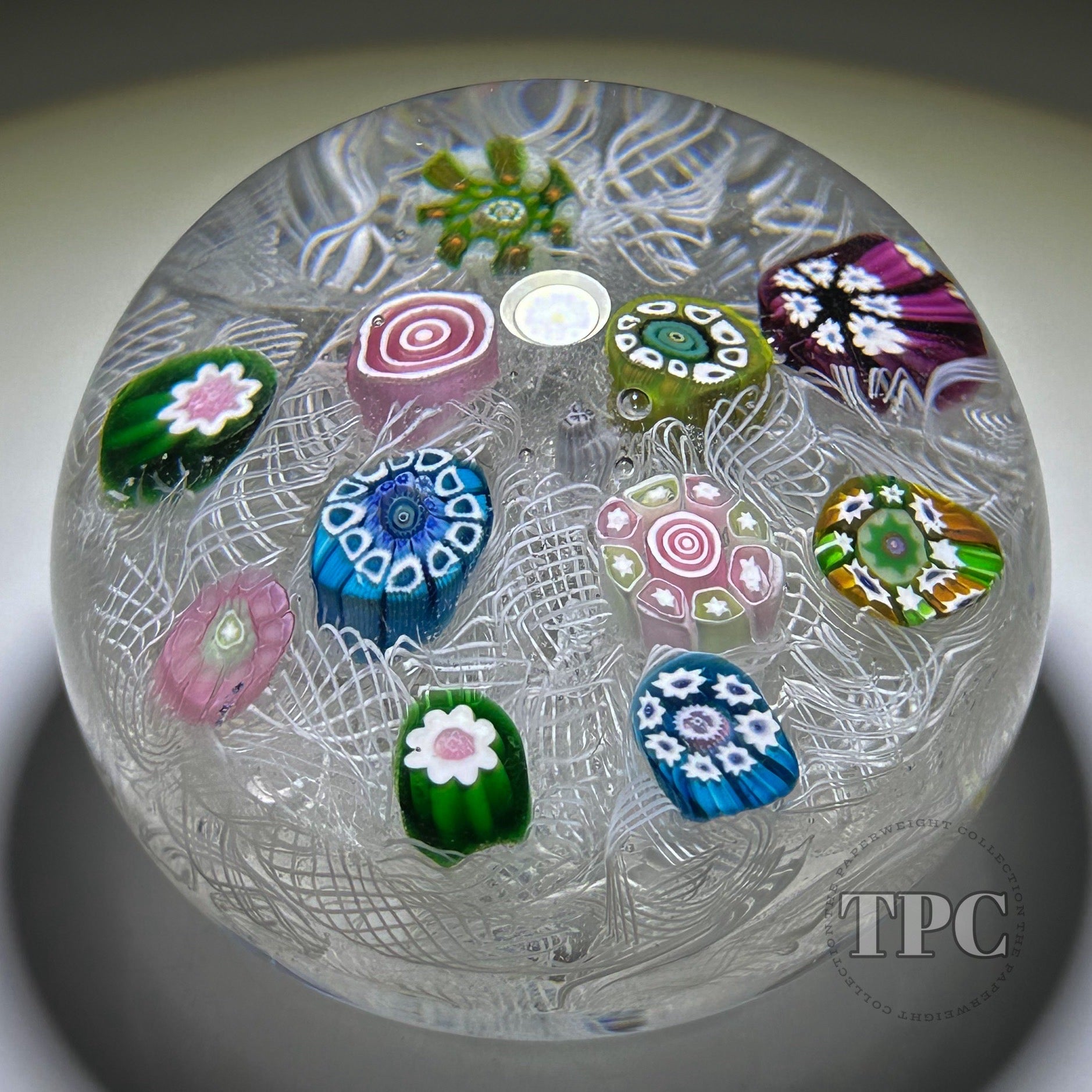 Perthshire Paperweights 1970 PP11 Glass Art Paperweight Spaced Complex