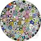 Damon MacNaught 2024 Magnum Glass Art Paperweight Closepack Complex Millefiori, Roses, silhouettes, Hearts & More