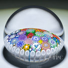 Miniature Michael Hunter Twists Studio 2024 Glass Art Paperweight Millefiori Closepack with Picture Murrine & Rose Canes