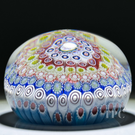 Antique Saint Louis Glass Art Paperweight Close Concentric Complex Millefiori