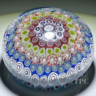 Antique Saint Louis Glass Art Paperweight Close Concentric Complex Millefiori