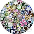 Damon MacNaught 2024 Glass Art Paperweight Closepack Complex Millefiori, Roses, silhouettes, Hearts & More