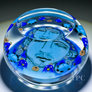 Richard Loesel x Renaud De Putter 2024 Glass Art Paperweight "Le Pharaon" Enamels with Flamework Decoration