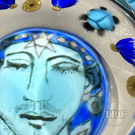 Richard Loesel x Renaud De Putter 2024 Glass Art Paperweight "Le Pharaon" Enamels with Flamework Decoration