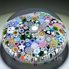 Damon MacNaught 2024 Magnum Glass Art Paperweight Closepack Complex Millefiori, Roses, silhouettes, Hearts & More