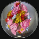 Clinton Smith 2024 Glass Art Marble All-Over Flamework Flower Bouquet