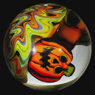 Stephen Boehme 2024 Glass Art Marble w/ Figural Murrine Michael Myers Halloween Theme