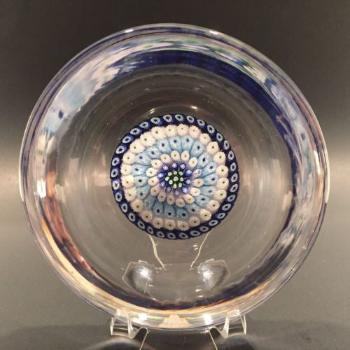 Vintage Whitefriars Art Glass Paperweight Millefiori Candy Dish/Ashtray c. 1970