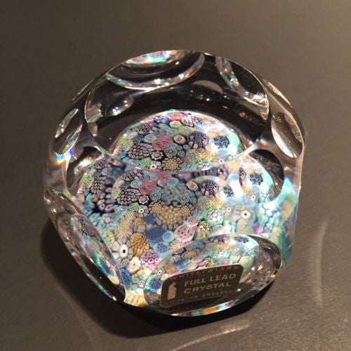 Multi-Faceted Lead Crystal Paperweight