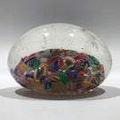 Early Chinese Art Glass Paperweight Complex Millefiori Scramble