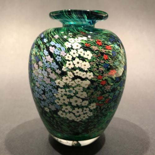 Vintage orders Millefiori Art Glass Paperweight Bud Vase