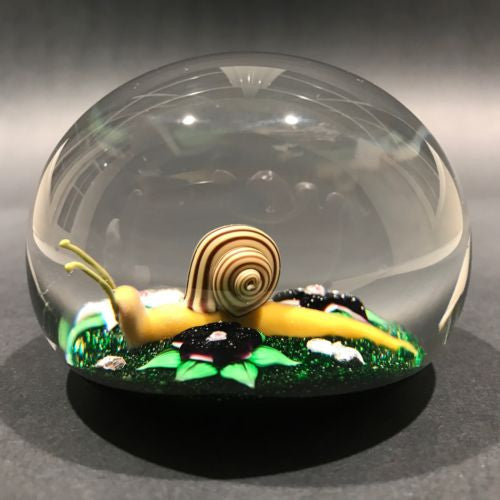 1990 deals Japanese Metal Snail Sculpture Paperweight