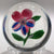 Antique Boston & Sandwich Art Glass Paperweight Lampworked Wheat Flower Pansy