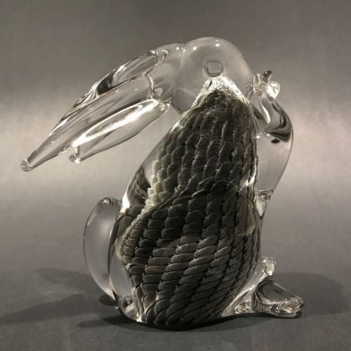 Marcolin Crystal Rabbit Bunny high quality Figurine Paperweight Sfumato Glass Sweden