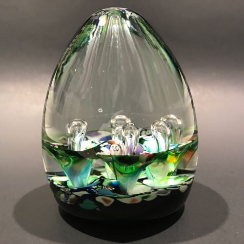 Vtg Paul Ysart Millefiori Double Fountain Controlled Bubble store ArtGlass Paperweight