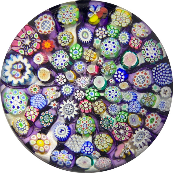 John Deacons 2018 Closepack Complex Millefiori With Silhouettes On Rad