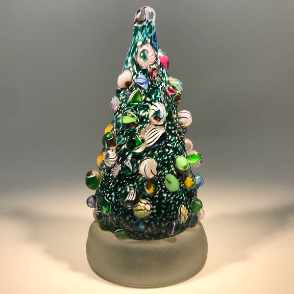 Cape Cod Glass Works Art Glass Paperweight Millefiori Christmas Tree 3110