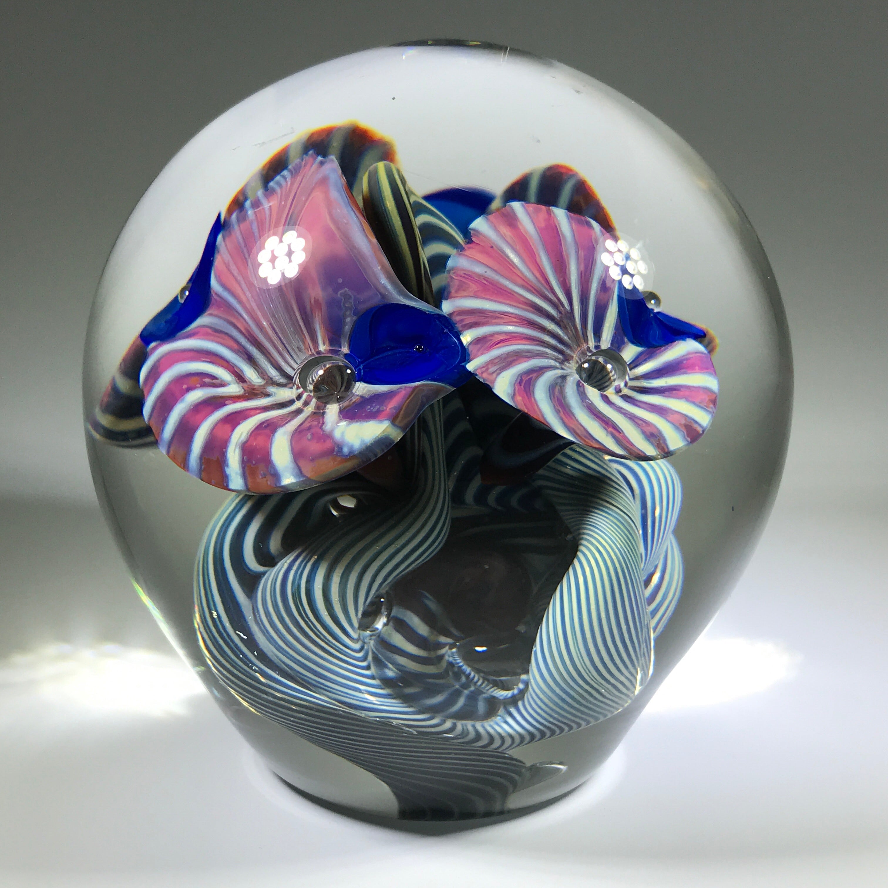 Artist Signed Altaglass good Paperweight.