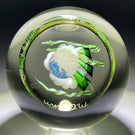 Signed Orient & Flume 1986 Compound Torchwork Flower Glass Art Paperweight