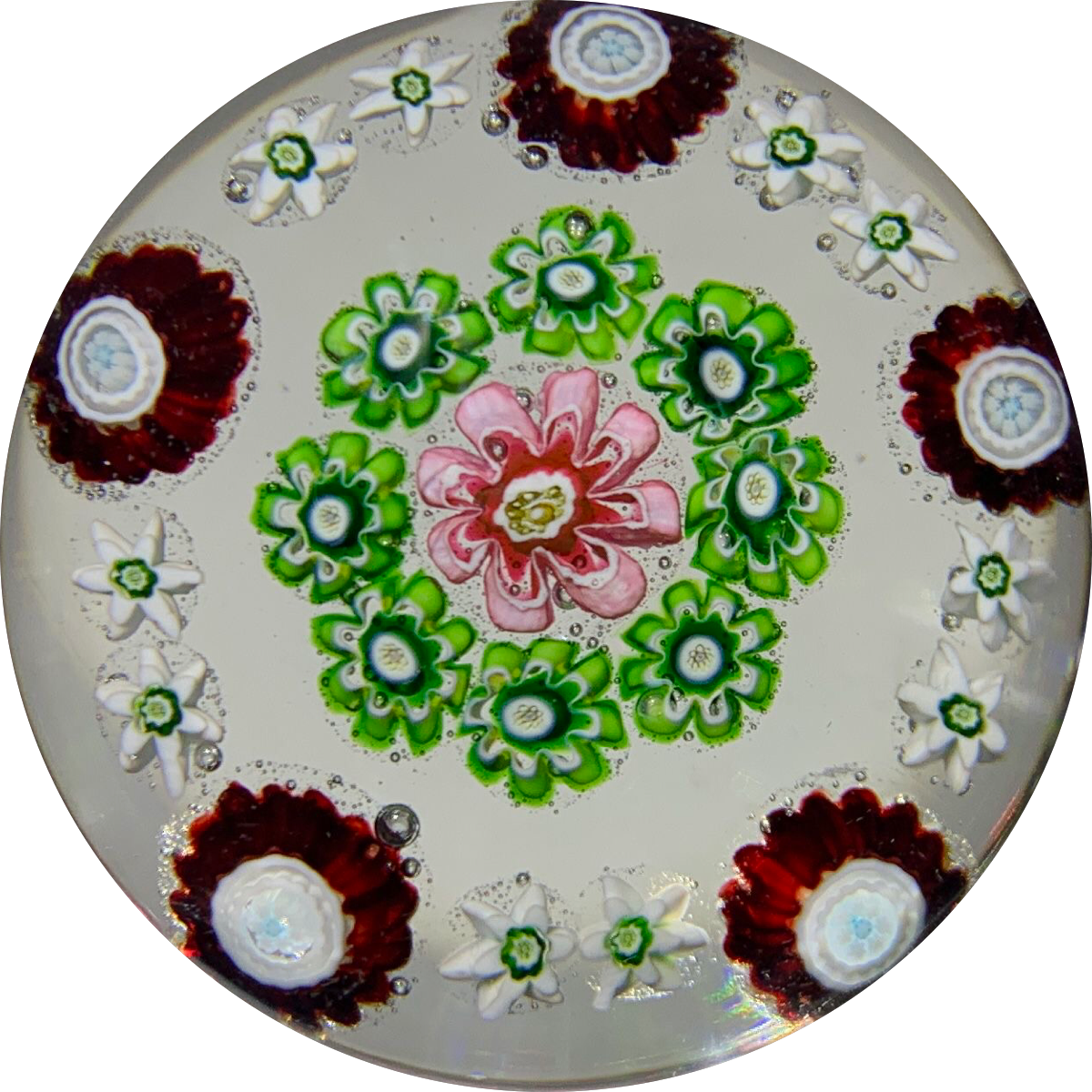 Antique Clichy Miniature Miniature Open Concentric Millefiori